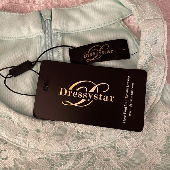 Halter Dress High Low Mint Green Size L - Picture 11 of 15